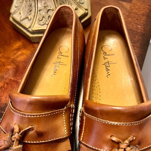 NWOB Men\'s Cole Haan Pinch Cup Tassel Penny Loafers‎ Shoes Brown Size 9.5 M main image 8